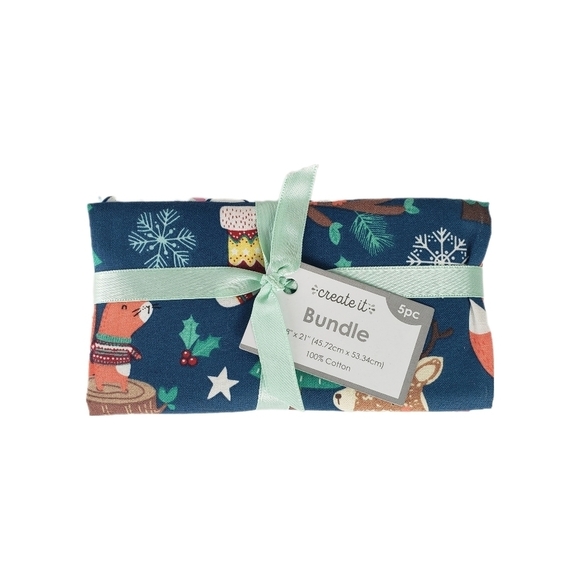 Create it Woodland Creatures Fabric Bundle 5pc 18" x 21" - Picture 2 of 8